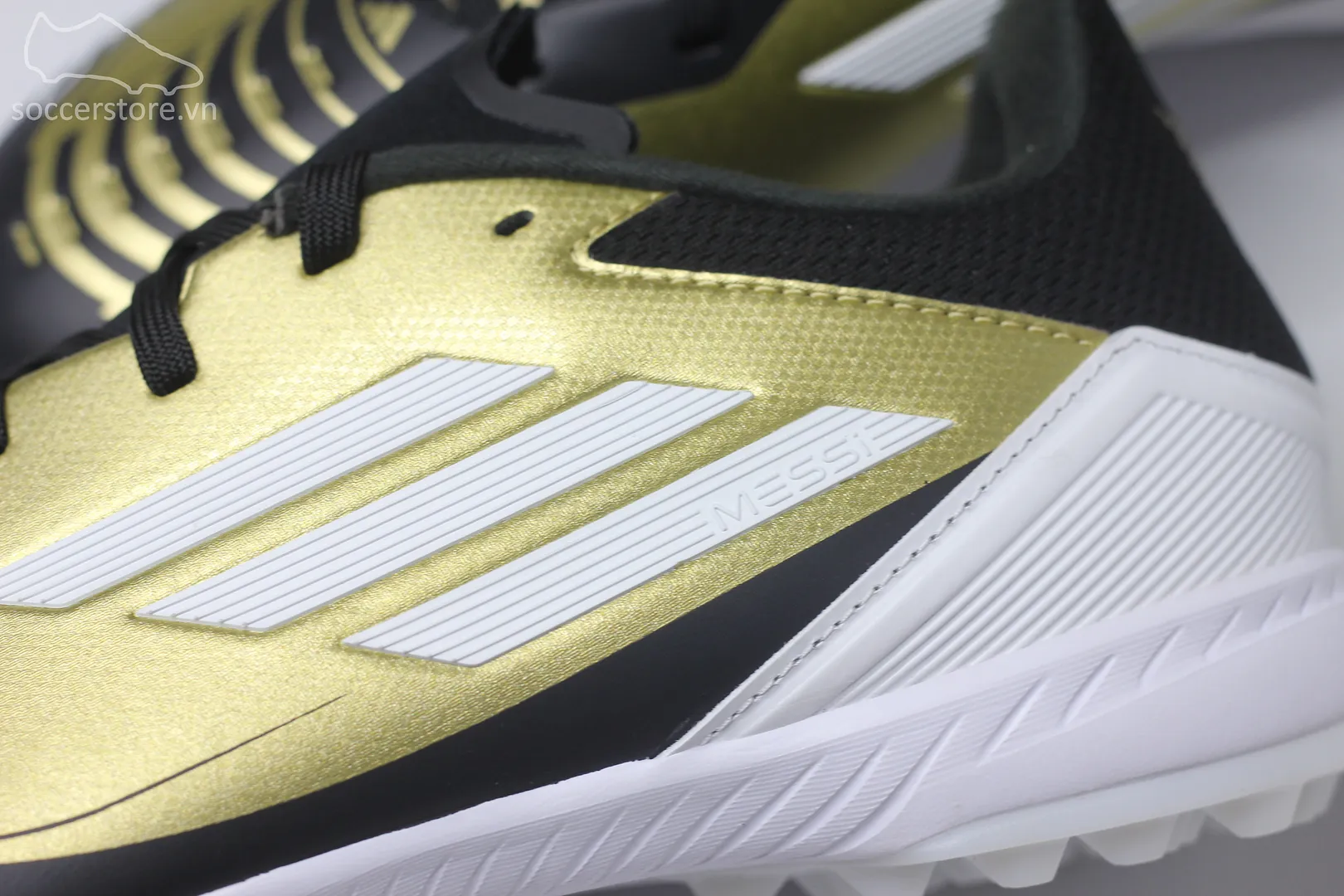 Adidas F50 League TF Messi 'Triunfo Dorado' màu vàng đồng IG9282