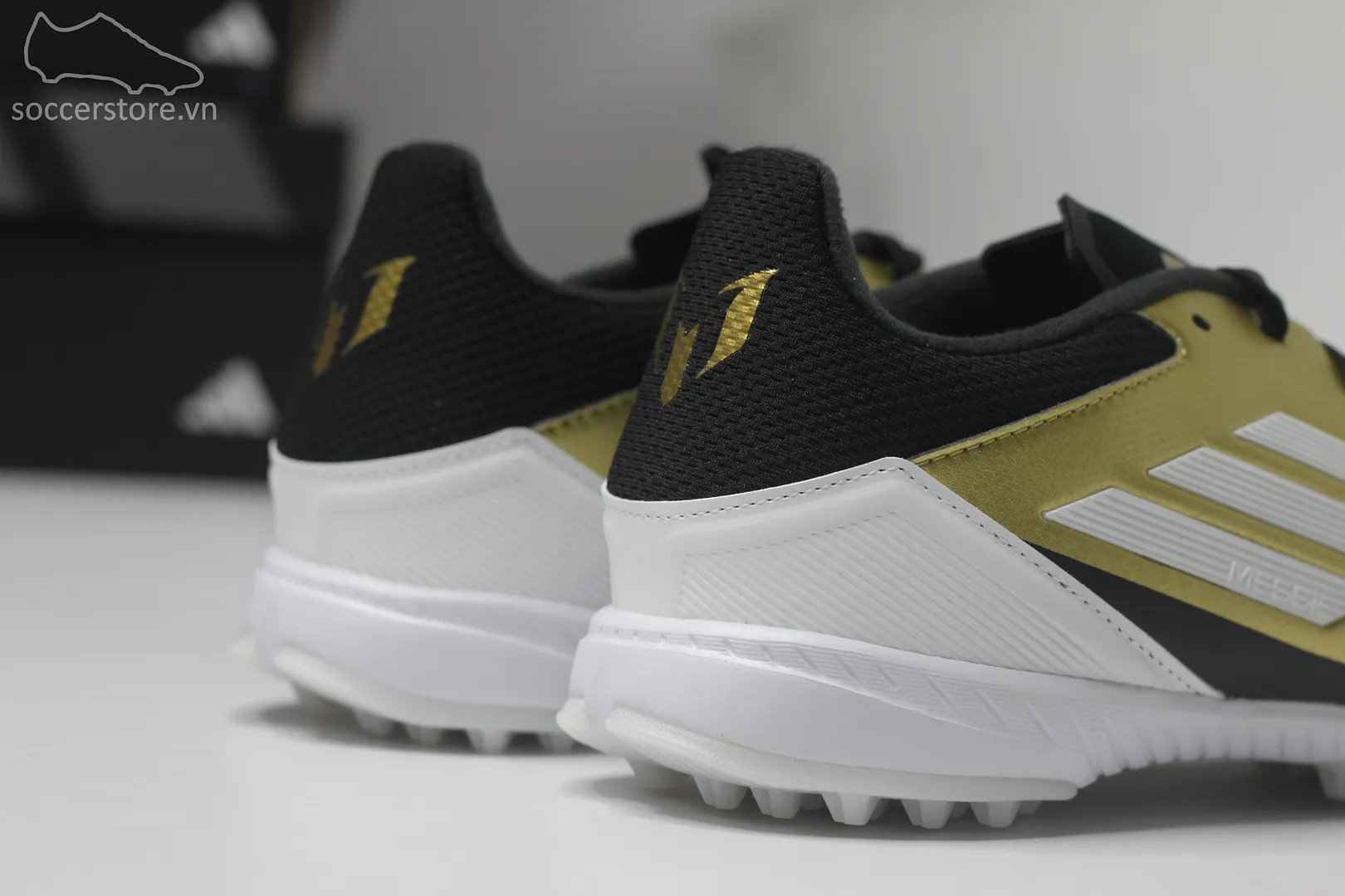 Adidas F50 League TF Messi 'Triunfo Dorado' màu vàng đồng IG9282
