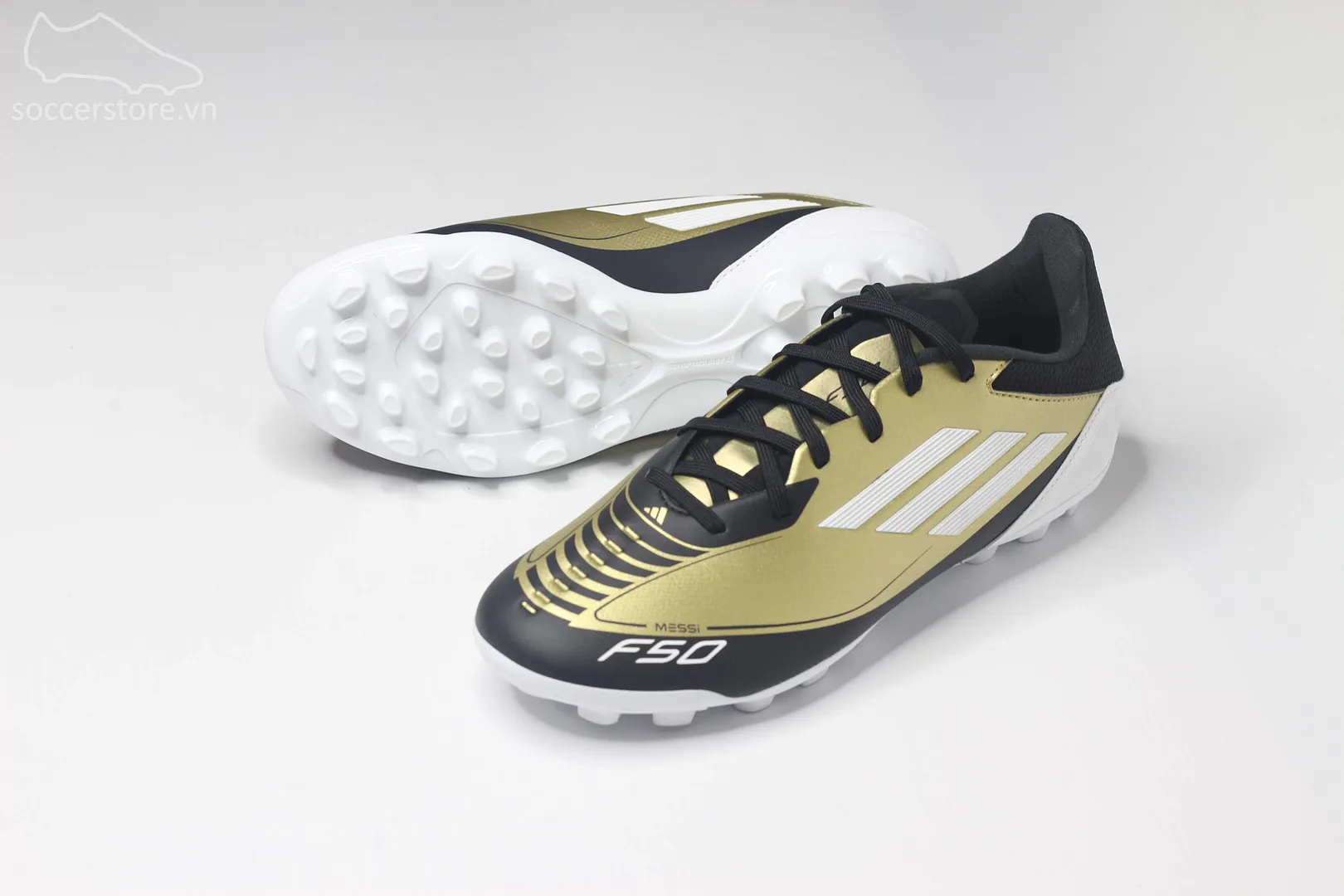 Adidas F50 League AG 2G/3G Messi 'Triunfo Dorado' màu vàng đồng JH9627