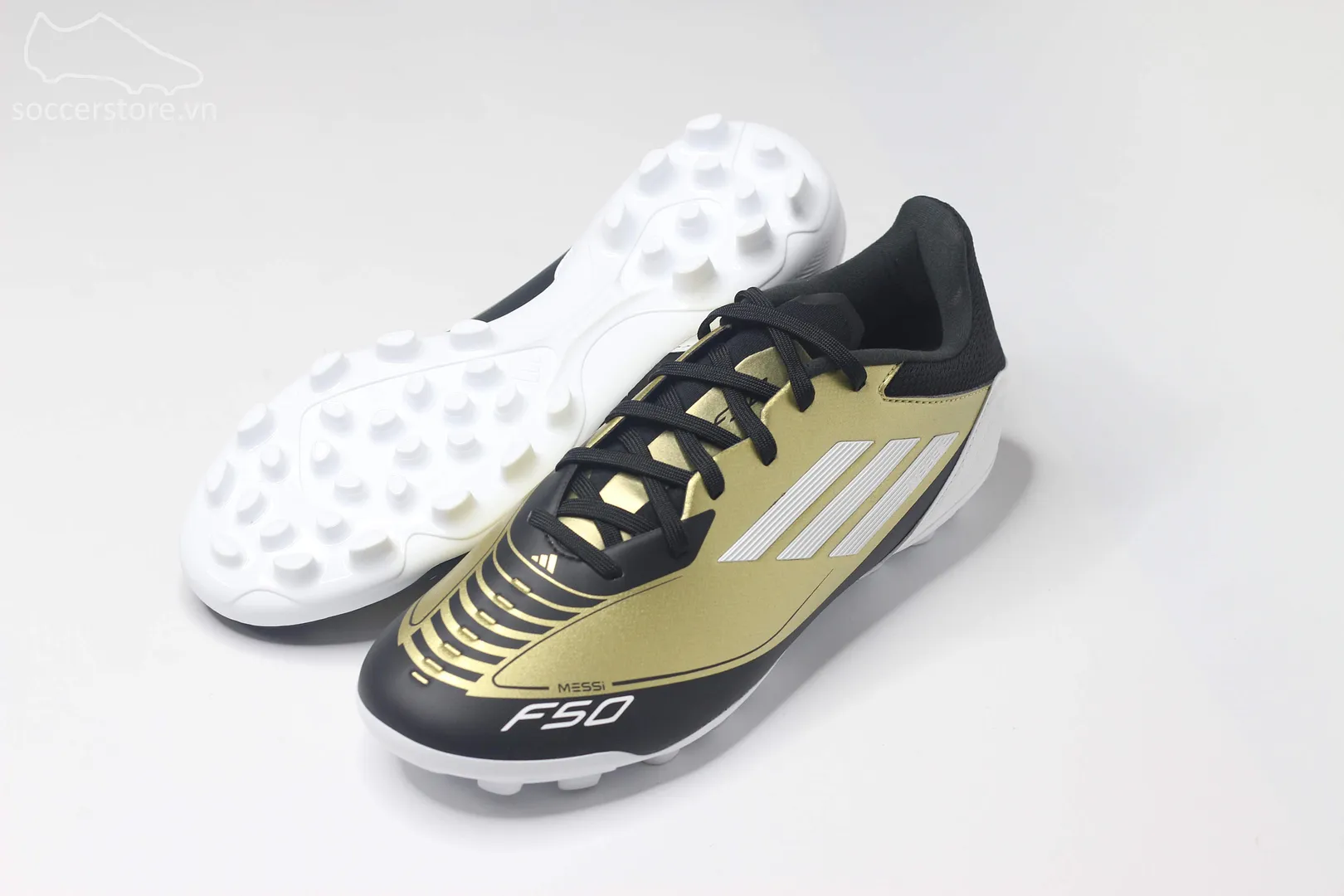 Adidas F50 League AG 2G/3G Messi 'Triunfo Dorado' màu vàng đồng JH9627