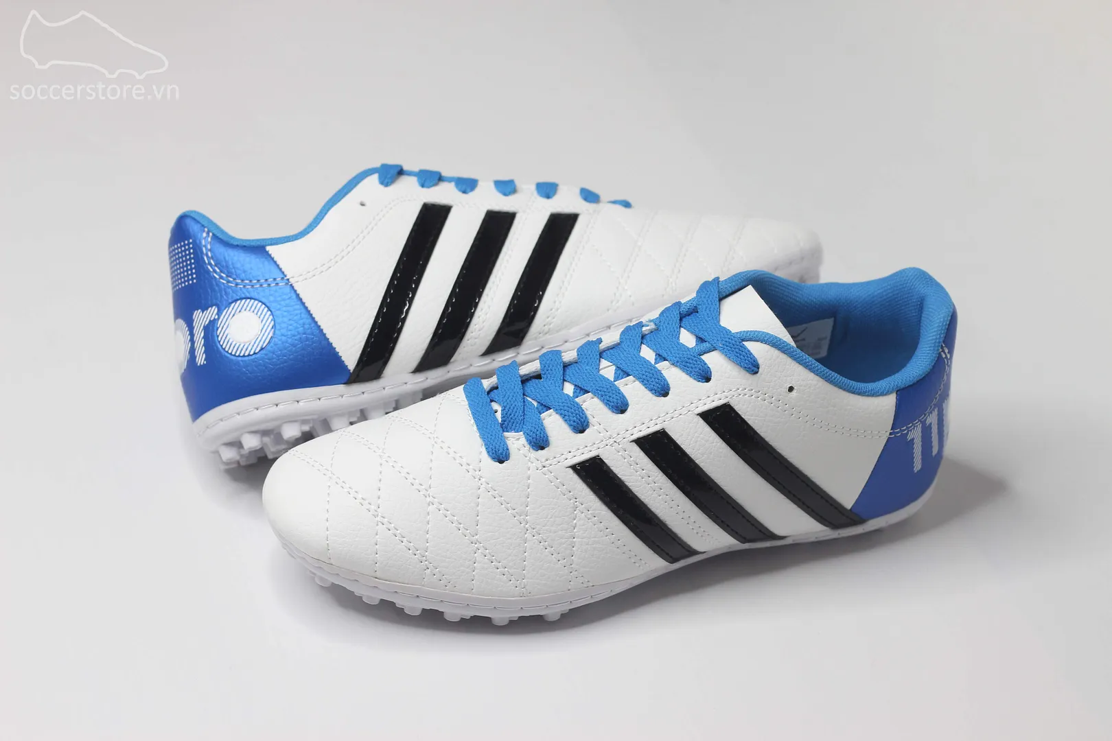 Giày bóng đá Wika Toni Kroos màu trắng xanh blue