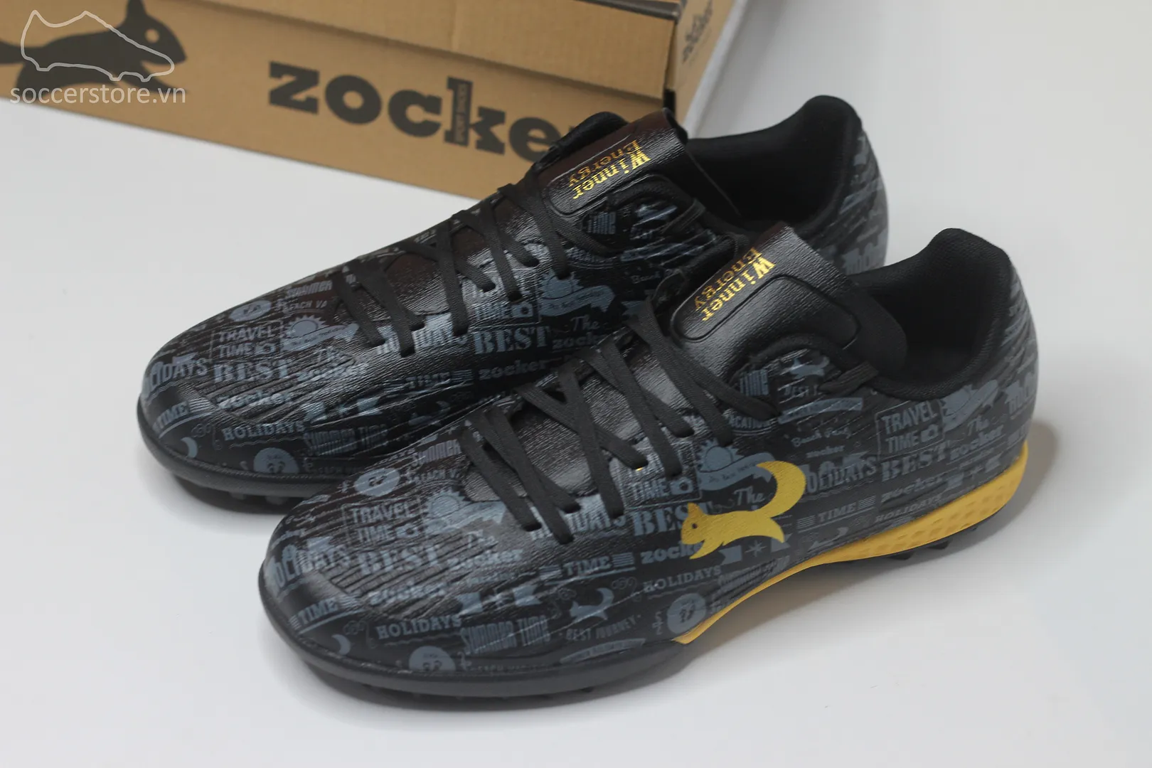 Giày bóng đá Zocker Winner Energy màu đen