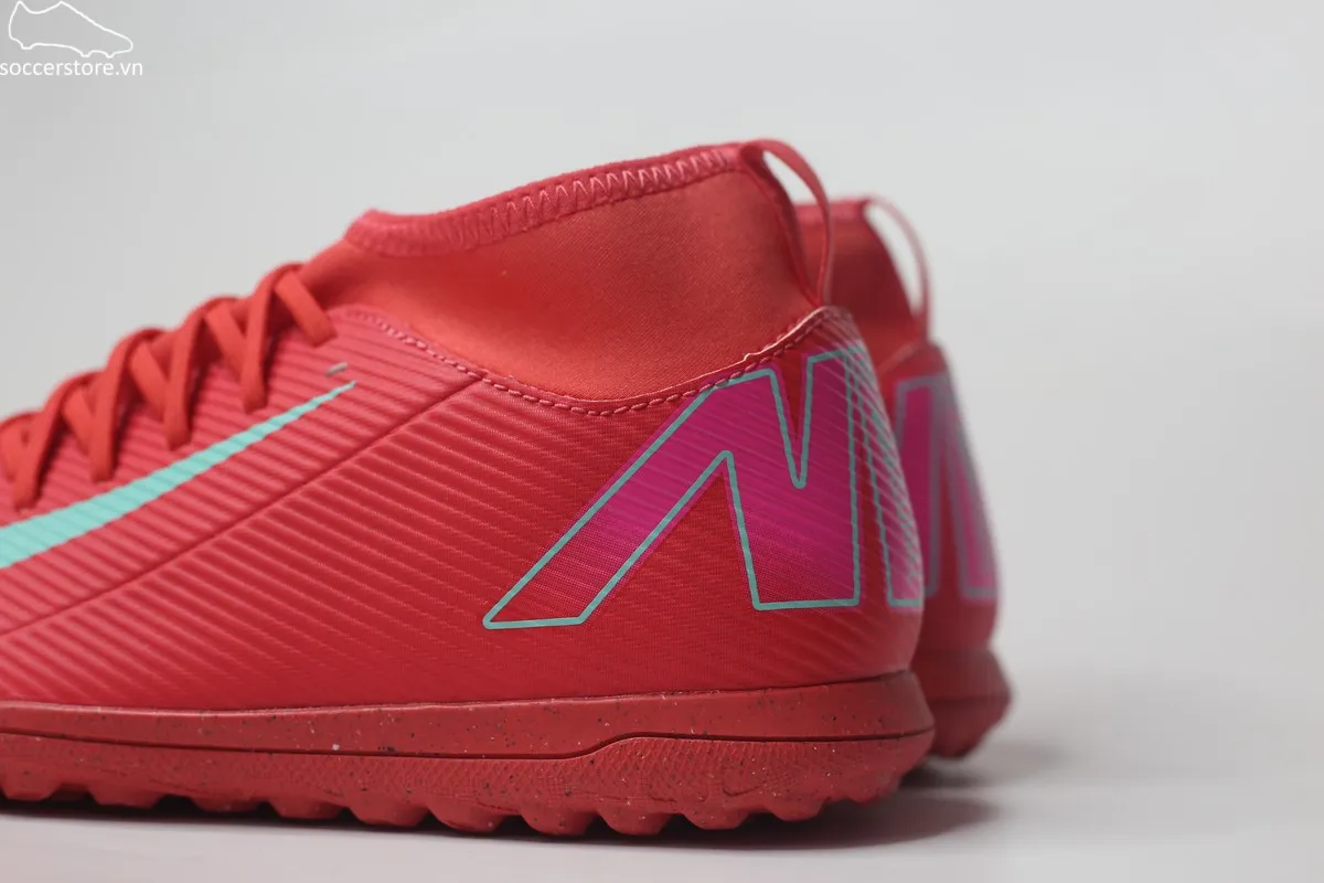 Nike Mercurial Superfly 10 Club TF Jr màu đỏ than hồng FQ8313-800