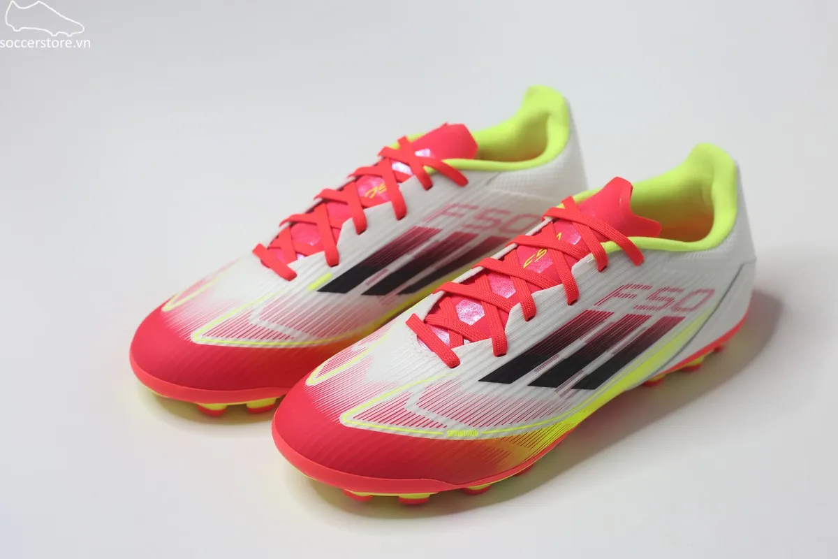 Adidas F50 League AG 2G/3G- Pure Victory pack màu trắng đỏ IE1262