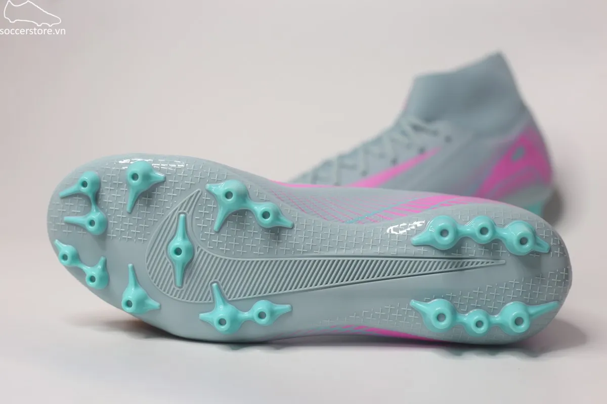 Nike Mercurial Superfly 10 Academy AG Air Zoom- Prism pack màu xanh xám FQ8329-301