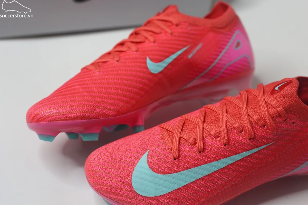 Nike Mercurial Vapor 16 Elite FG/MG Air Zoom màu đỏ than hồng FQ1457-800