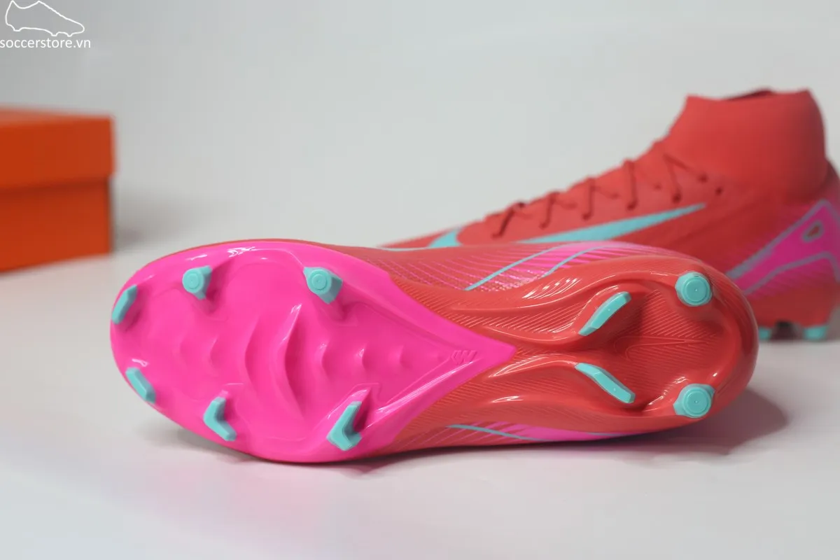 Nike Mercurial Superfly 10 Academy MG - FG Air Zoom Mad Energy pack màu đỏ than hồng FQ1456-800