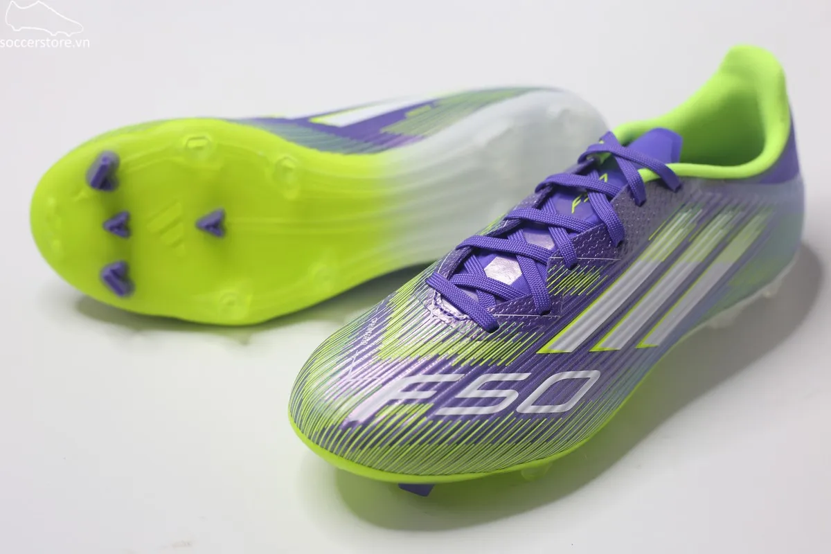 Adidas F50 League FG/MG màu tím Radiant Blaze - JI0003