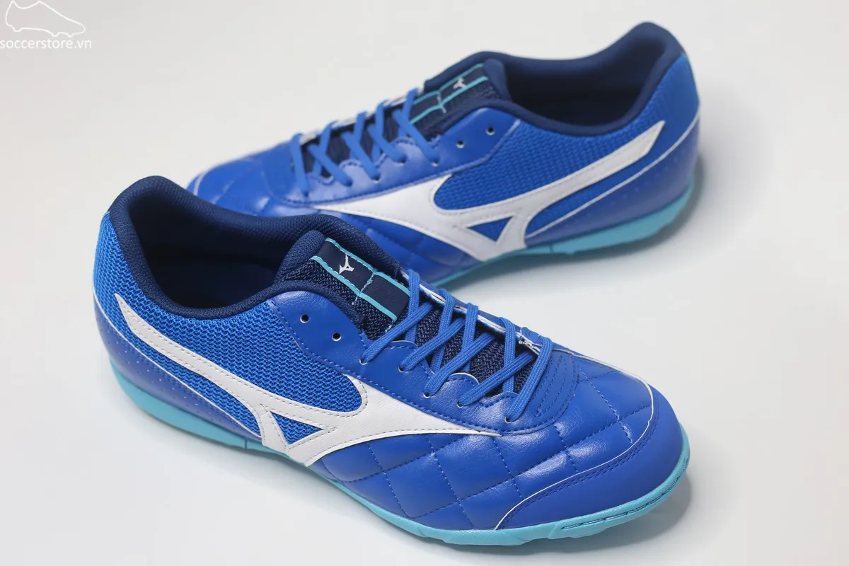 Mizuno Morelia Sala Club TF màu xanh trắng Q1GB241603