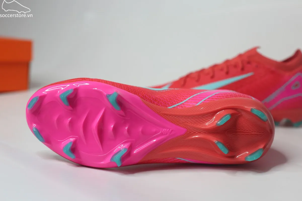 Nike Mercurial Vapor 16 Pro FG / MG Air Zoom- Mad Energy pack màu đỏ than hồng FQ8685-800