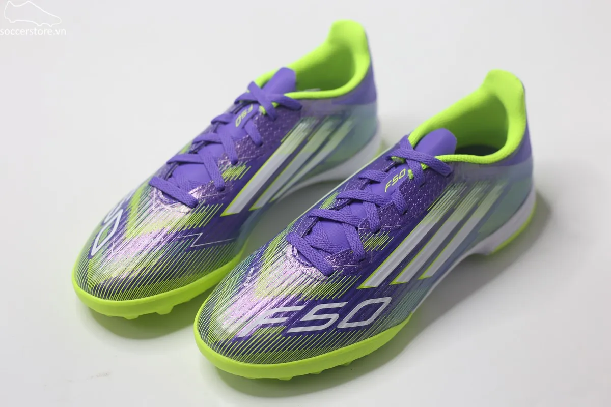 Adidas F50 League TF Jr màu tím Radiant Blaze - JI0000