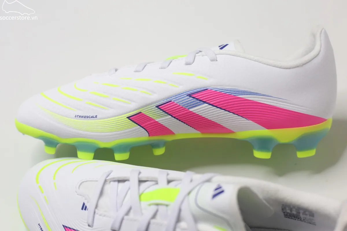 Adidas Predator League MG Jr màu trắng hồng ID3794