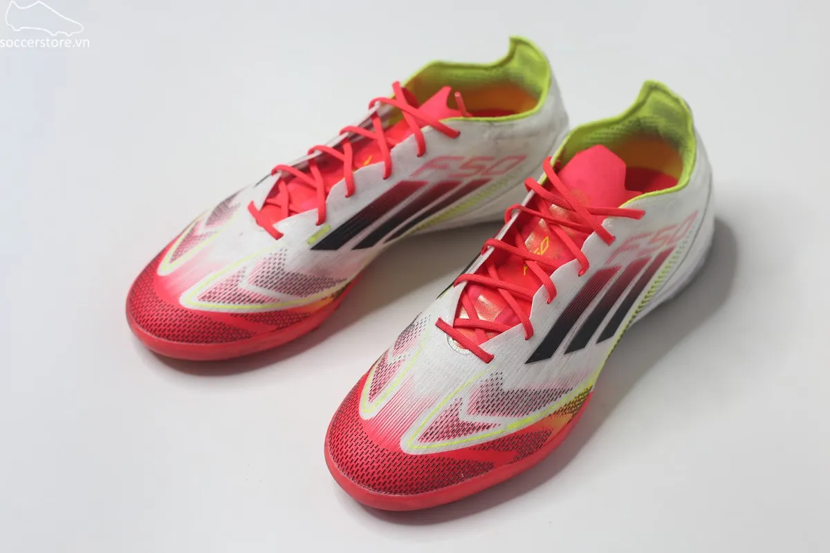 90% – Used-Adidas F50 Pro TF- Pure Victory pack màu trắng đỏ IE1220