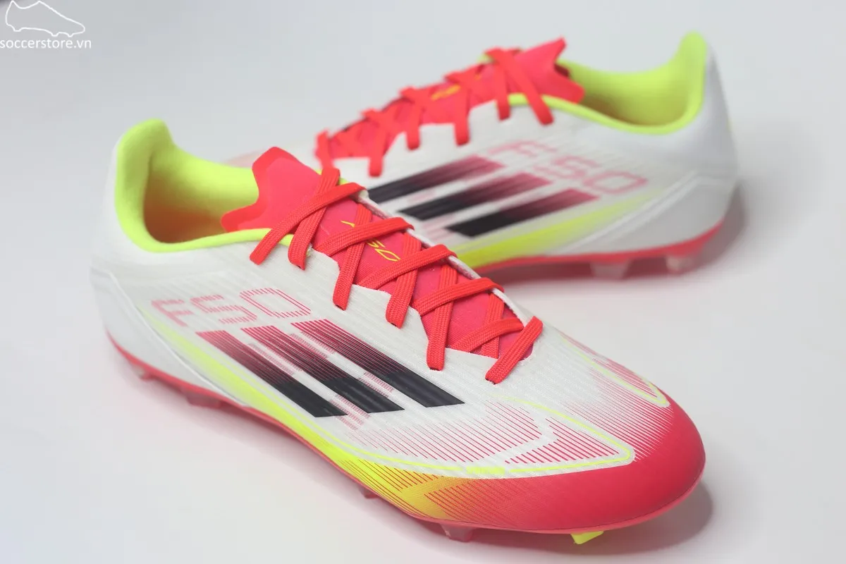 Adidas F50 League MG/ FG trắng đỏ IE1289