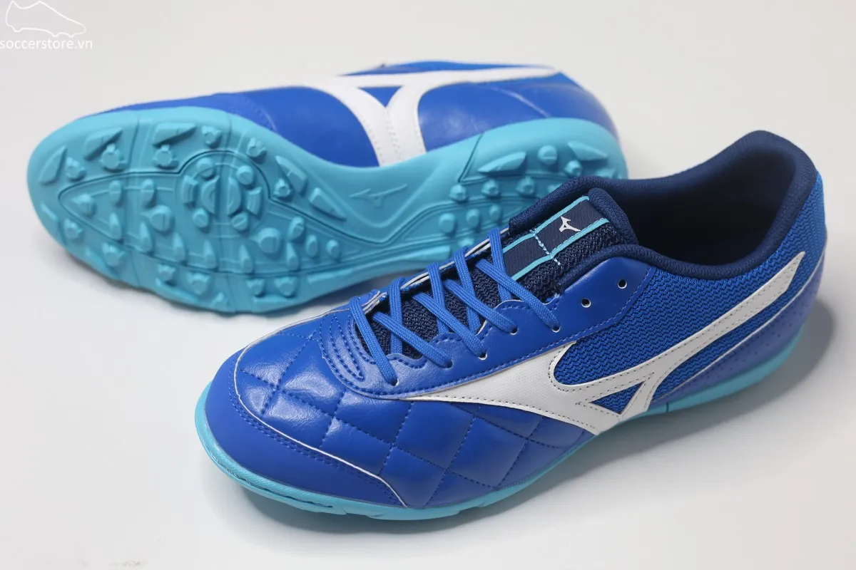 Mizuno Morelia Sala Club TF màu xanh trắng Q1GB241603