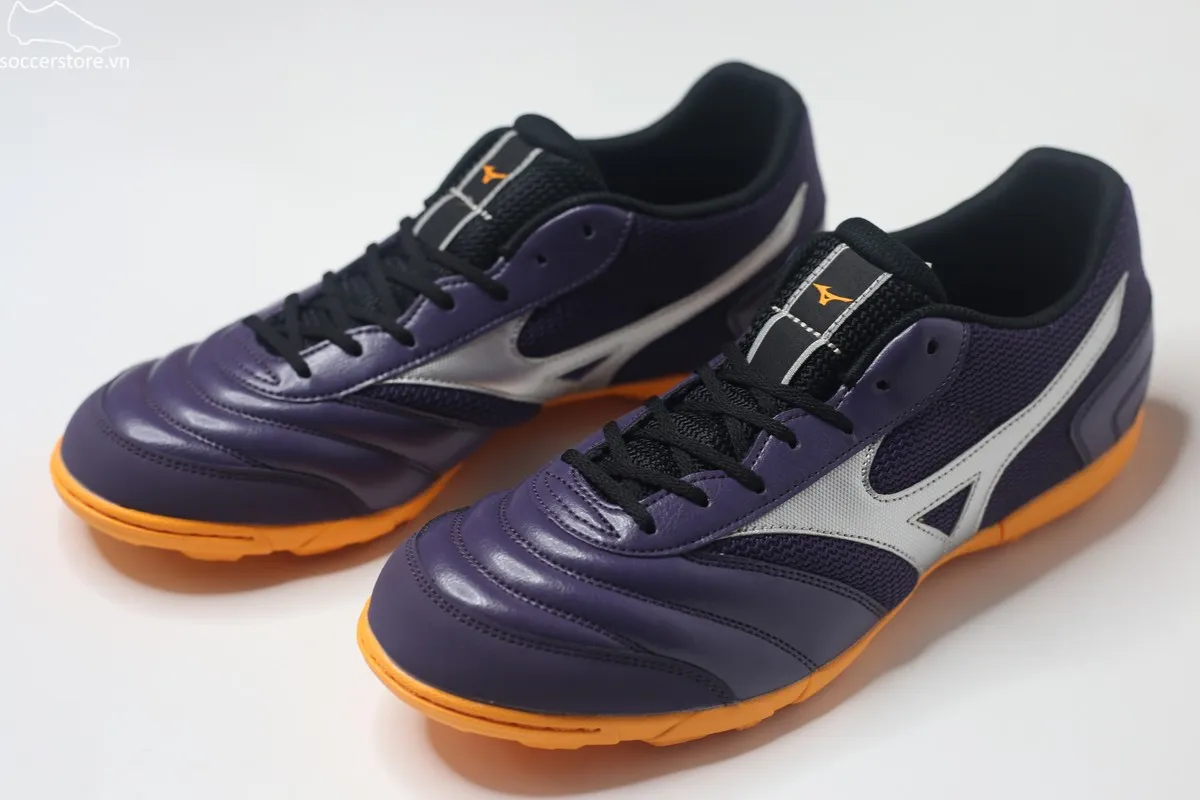 Mizuno Morelia Sala Club TF màu tím trắng Q1GB240392