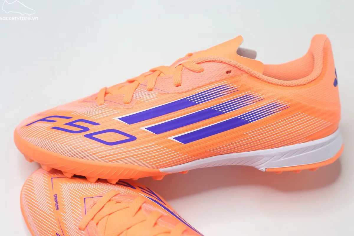 Giày Adidas F50 League TF J - màu cam trắng – Coral Blaze – JI0001