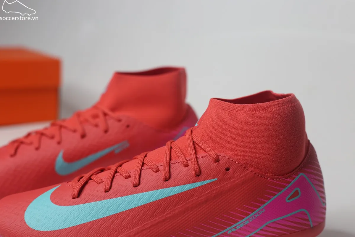 Nike Mercurial Superfly 10 Academy MG - FG Air Zoom Mad Energy pack màu đỏ than hồng FQ1456-800