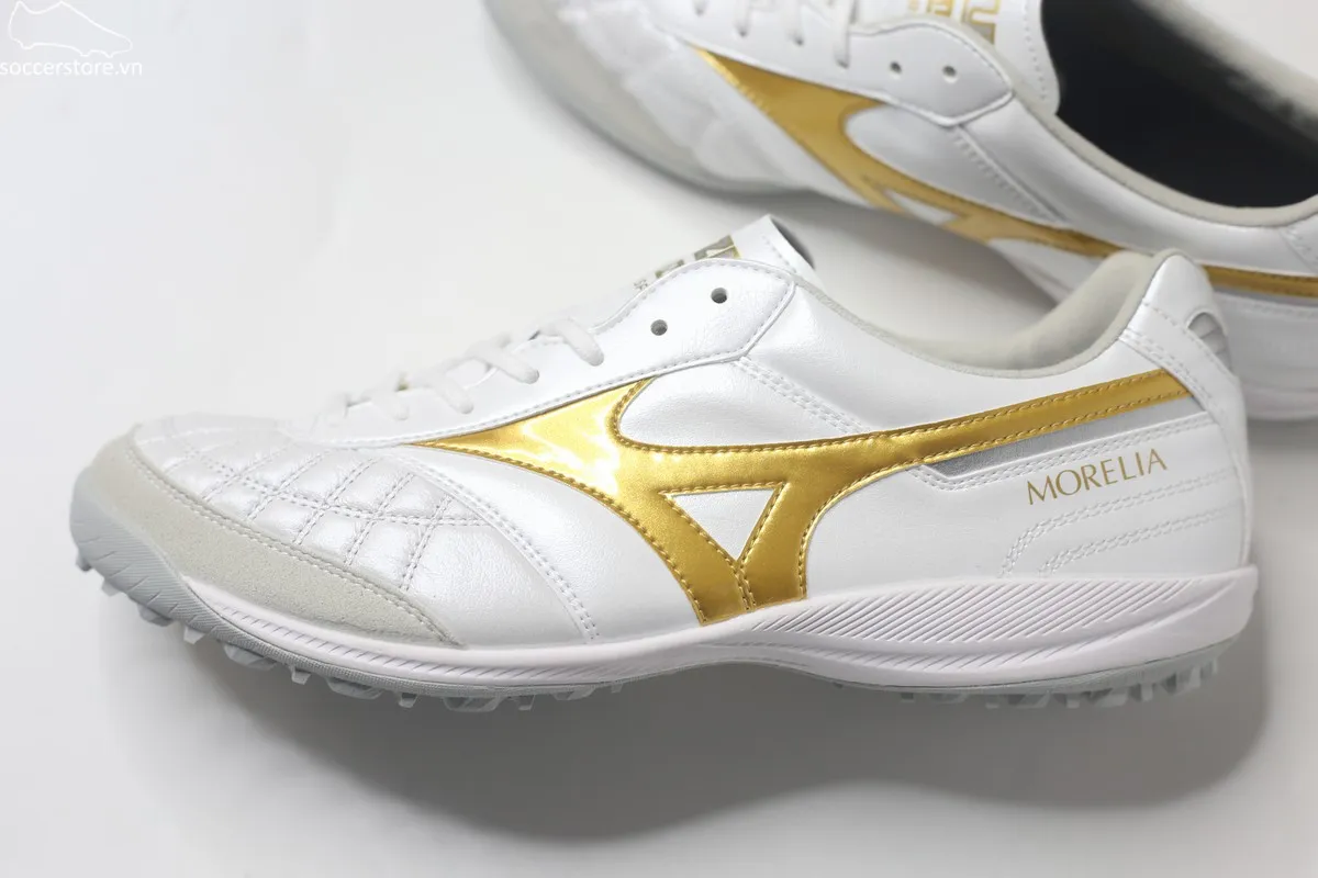 Mizuno Morelia Sala Japan TF trắng gold Made In Japan Q1GB260250