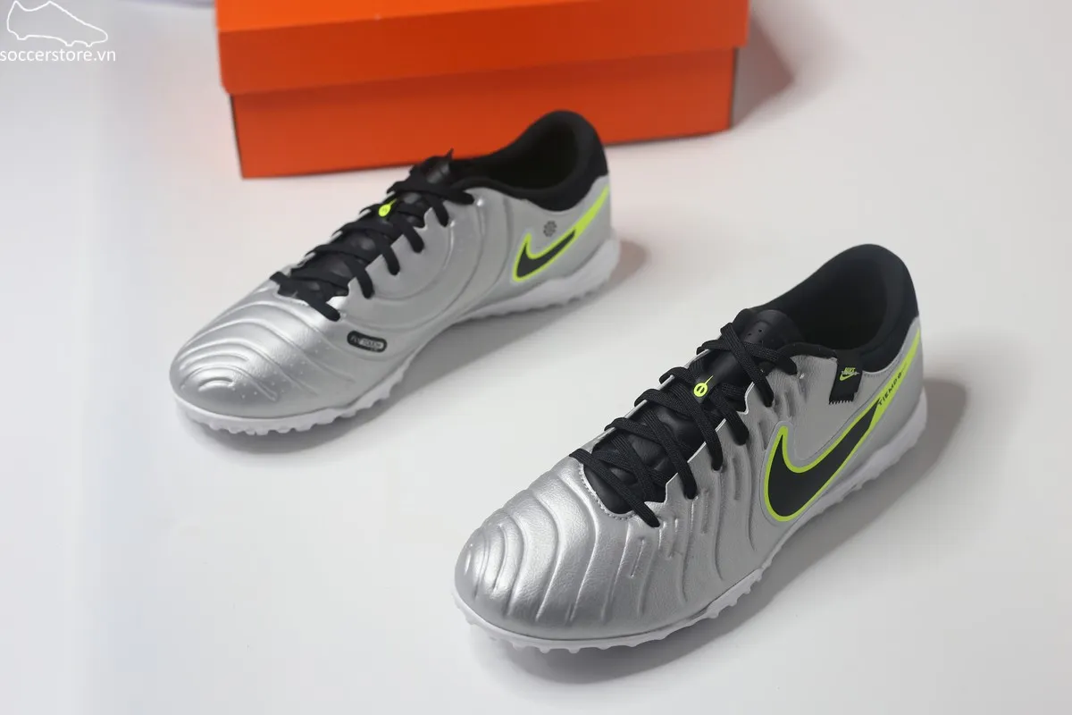 Nike Tiempo Legend 10 Academy TF Mad Voltage pack màu bạc DV4342-001