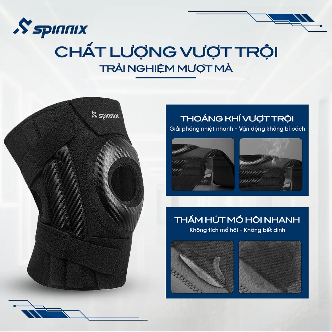 bó gối cao cấp Spinnix, bó gối thể thao