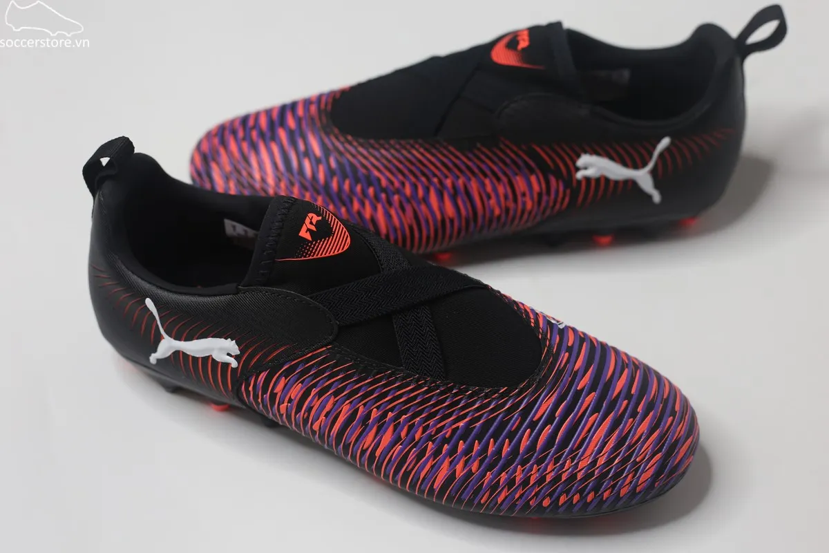 Puma Future 8 Match MG LL Jr màu sọc đen đỏ 108390-01