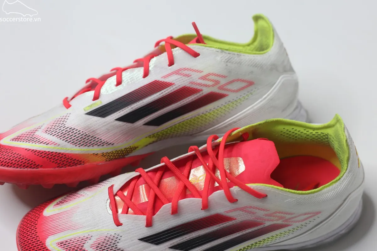 90% – Used-Adidas F50 Pro TF- Pure Victory pack màu trắng đỏ IE1220