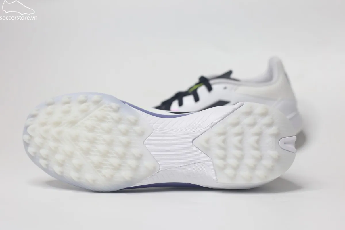 Giày bóng đá trẻ em Adidas F50 League TF J Messi Kids màu trắng đen IE9082