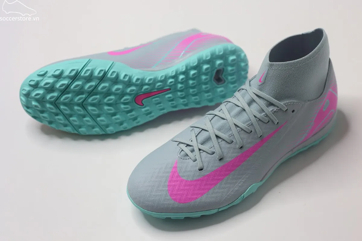 Nike Mercurial Superfly 10 Academy TF Air Zoom- Prism pack màu xanh xám FQ8331-301