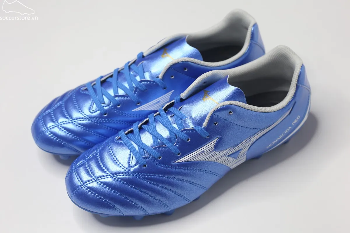 Mizuno Monarcida Neo 3 Select FG màu xanh trắng P1GA242527