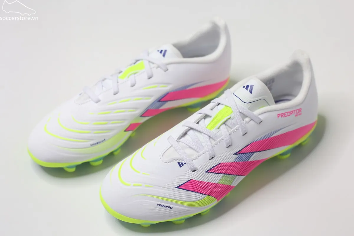 Adidas Predator League MG Jr màu trắng hồng ID3794