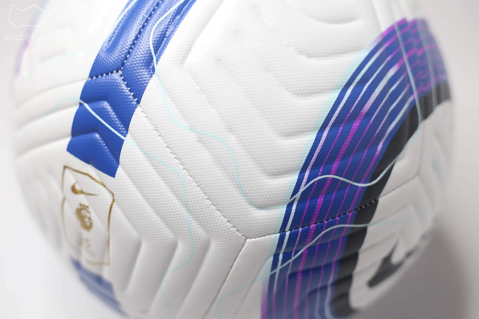 Quả bóng đá Nike Premier League Academy màu trắng xanh FZ2976-104