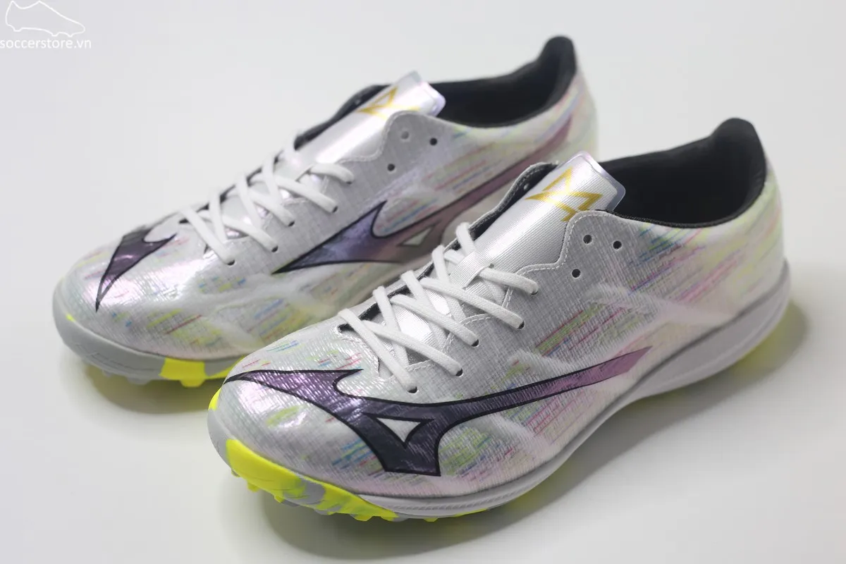 Mizuno Alpha II Elite TF Frontier Pack trắng bạc P1GD256209