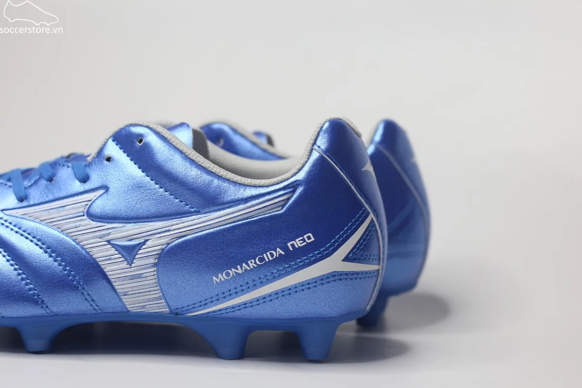 Mizuno Monarcida Neo 3 Select FG màu xanh trắng P1GA242527