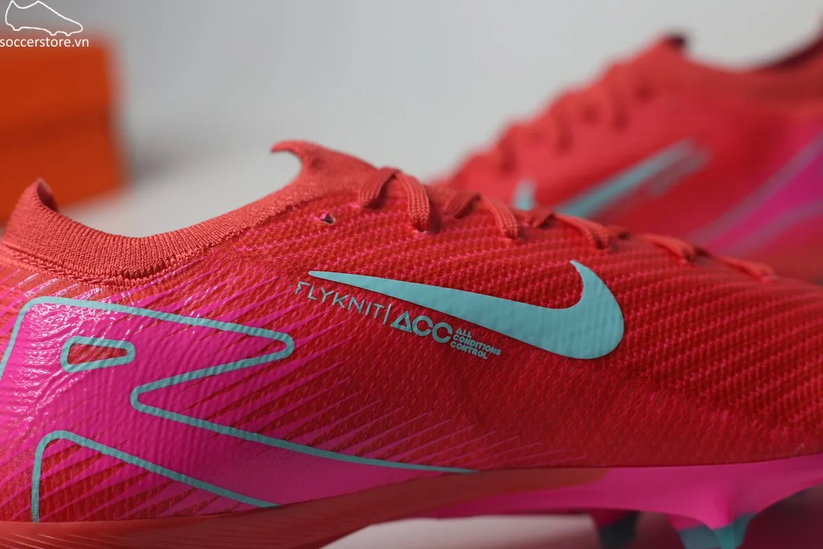 Nike Mercurial Vapor 16 Pro FG / MG Air Zoom- Mad Energy pack màu đỏ than hồng FQ8685-800