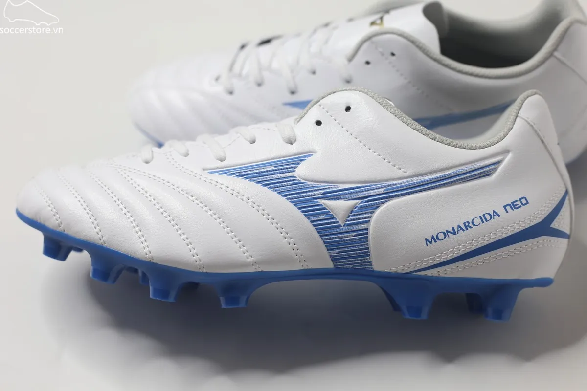Mizuno Monarcida Neo 3 Select FG màu trắng xanh P1GA242525