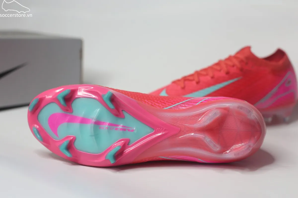 Nike Mercurial Vapor 16 Elite FG/MG Air Zoom màu đỏ than hồng FQ1457-800