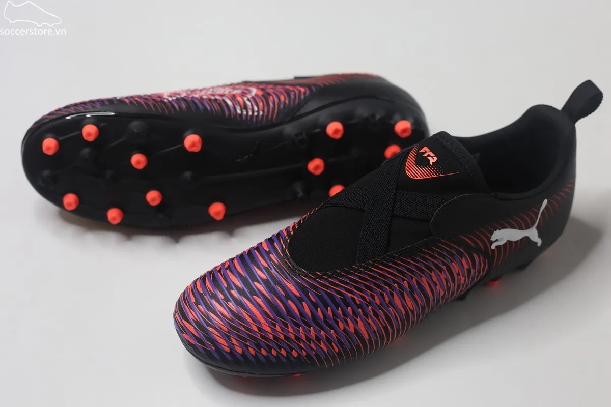 Puma Future 8 Match MG LL Jr màu sọc đen đỏ 108390-01