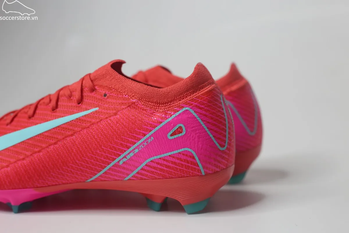 Nike Mercurial Vapor 16 Pro FG / MG Air Zoom- Mad Energy pack màu đỏ than hồng FQ8685-800