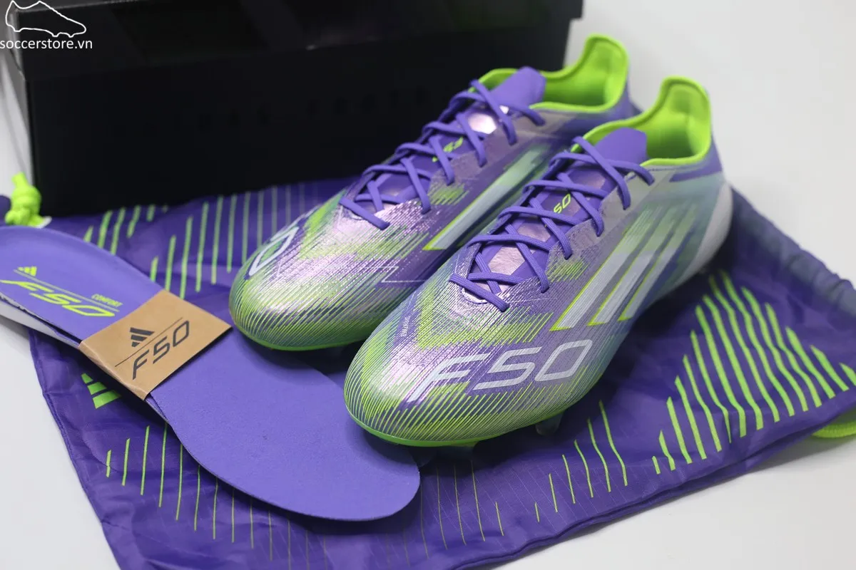 Adidas F50 Elite FG màu tím Radiant Blaze pack - JH7615