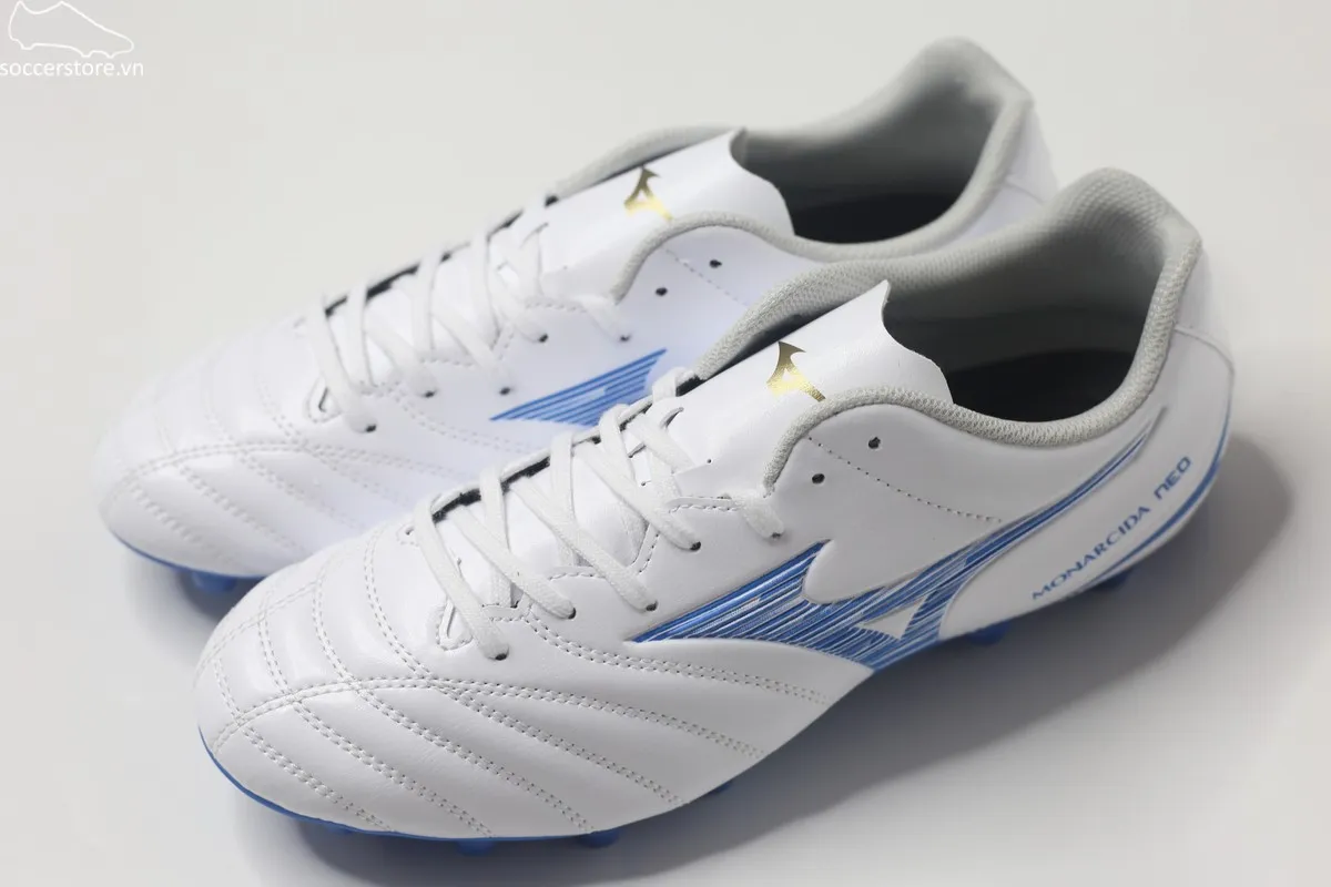 Mizuno Monarcida Neo 3 Select FG màu trắng xanh P1GA242525