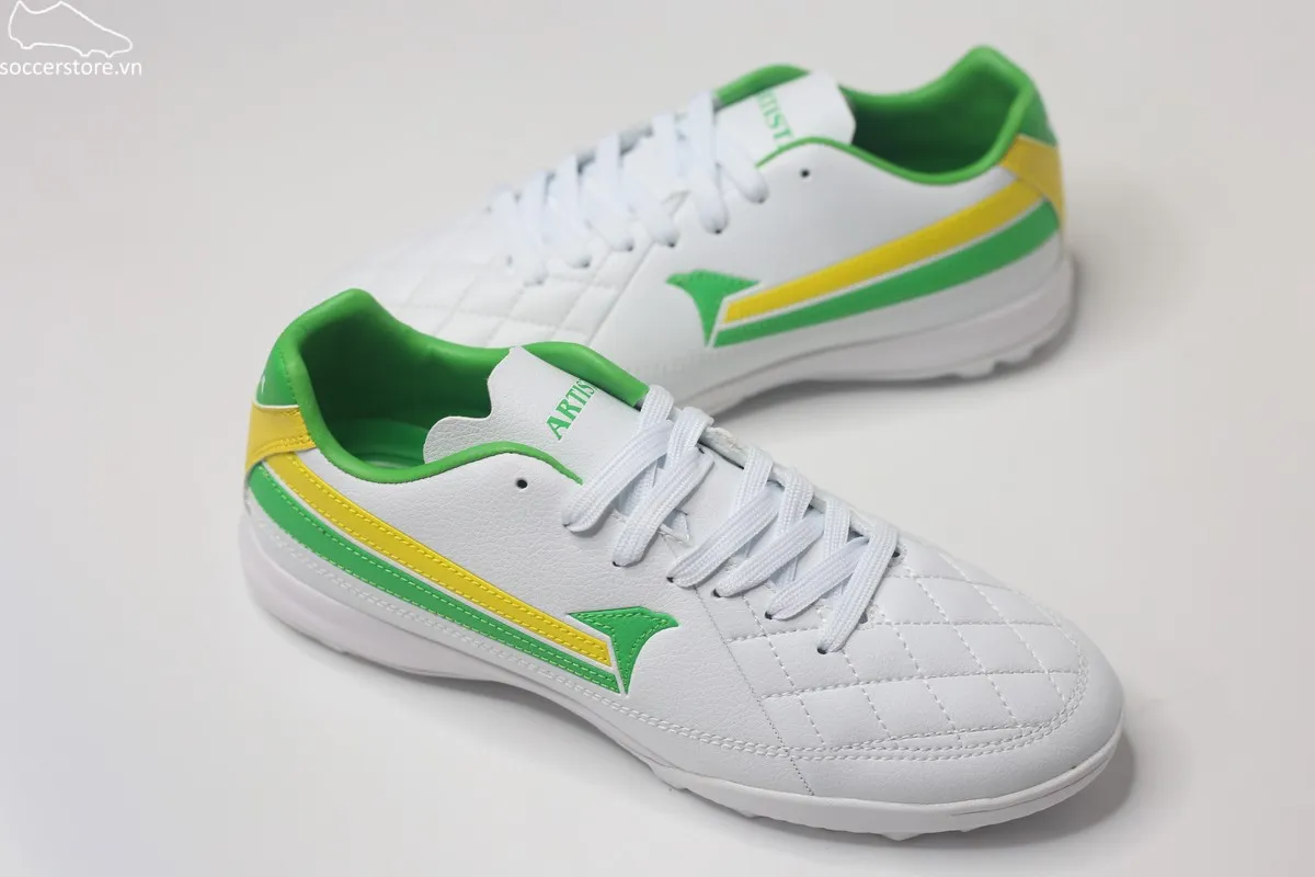 Kamito Artista Pro TF màu trắng/ xanh green KMTF240356