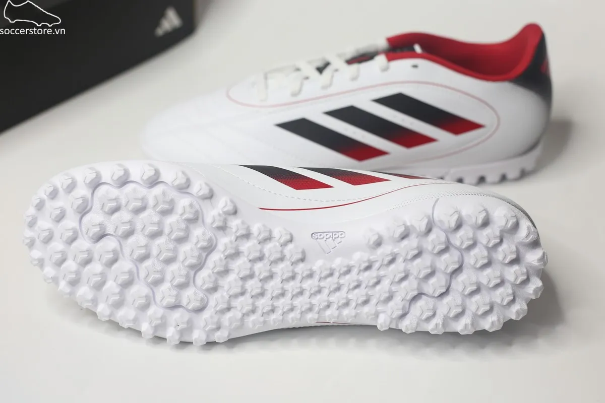 Adidas Goletto IX TF màu trắng đen đỏ IH0084