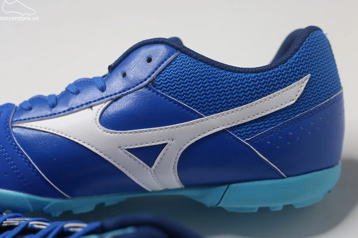 Mizuno Morelia Sala Club TF màu xanh trắng Q1GB241603
