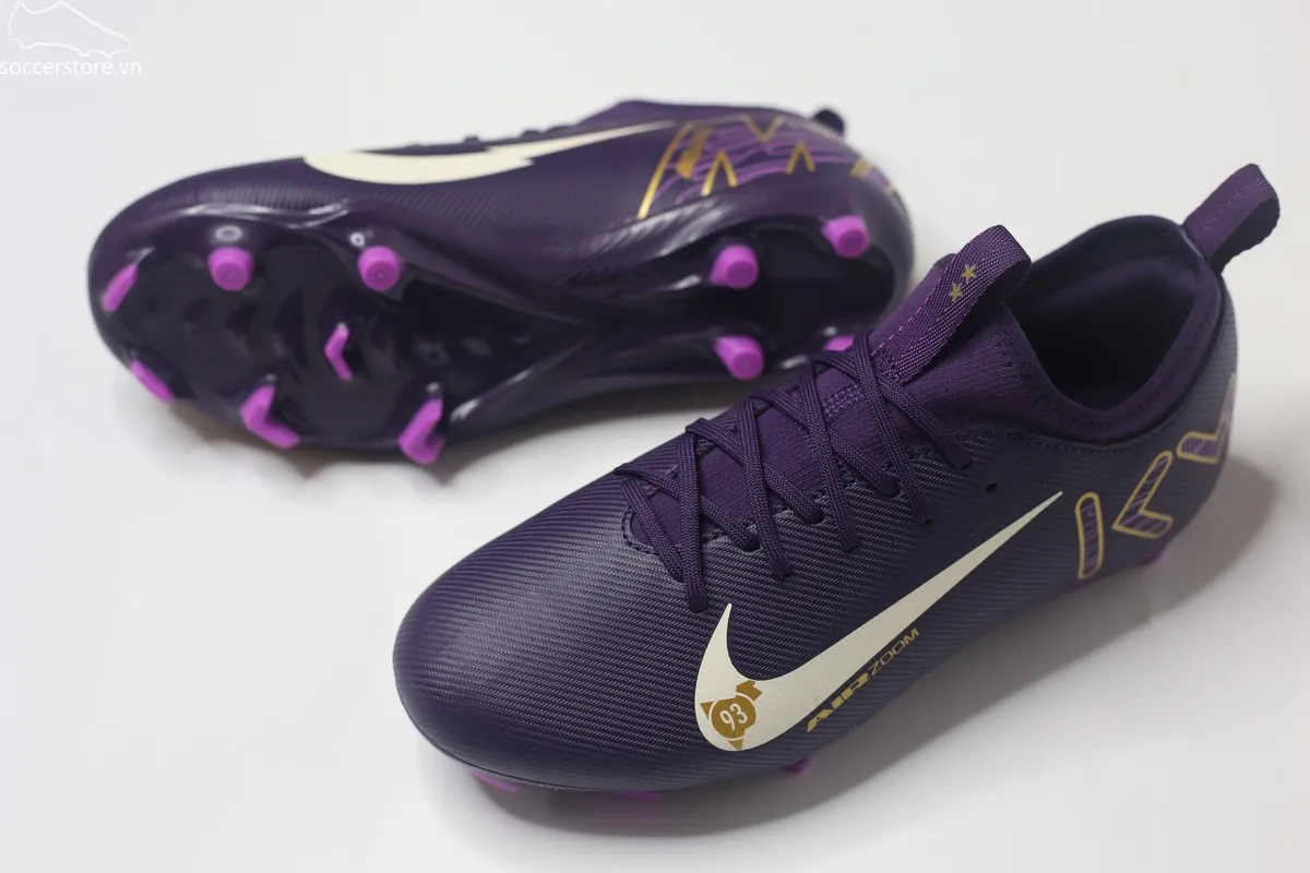 Nike Mercurial Vapor 16 Academy MG Jr Kylian Mbappé màu tím FQ8394-500