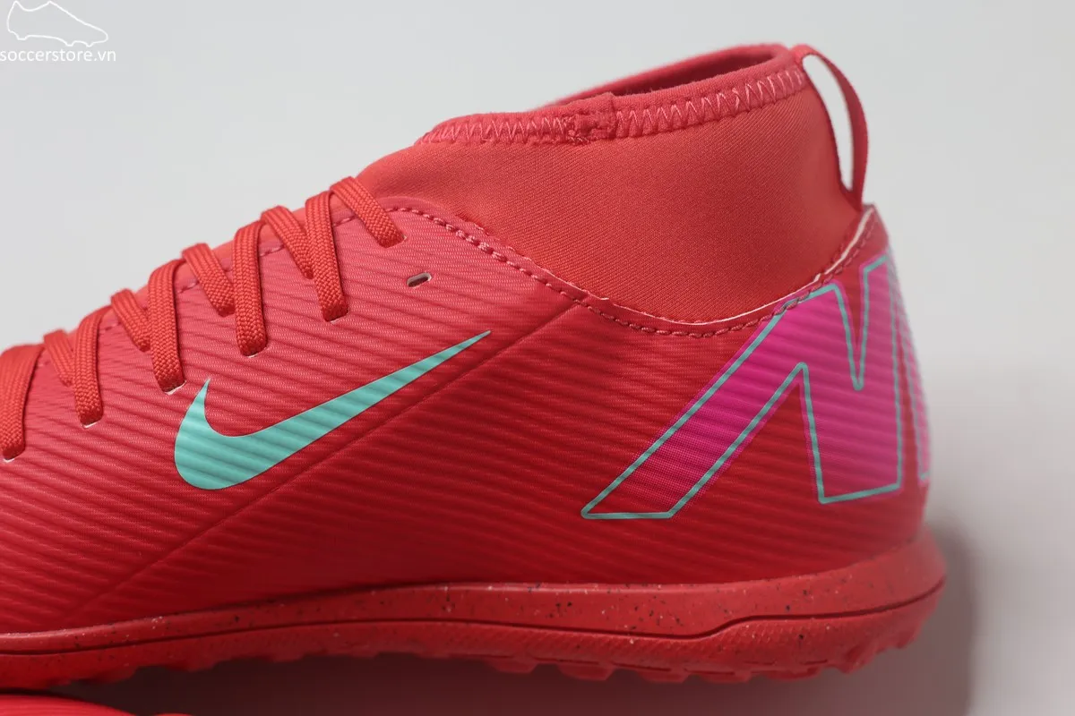 Nike Mercurial Superfly 10 Club TF Jr màu đỏ than hồng FQ8313-800
