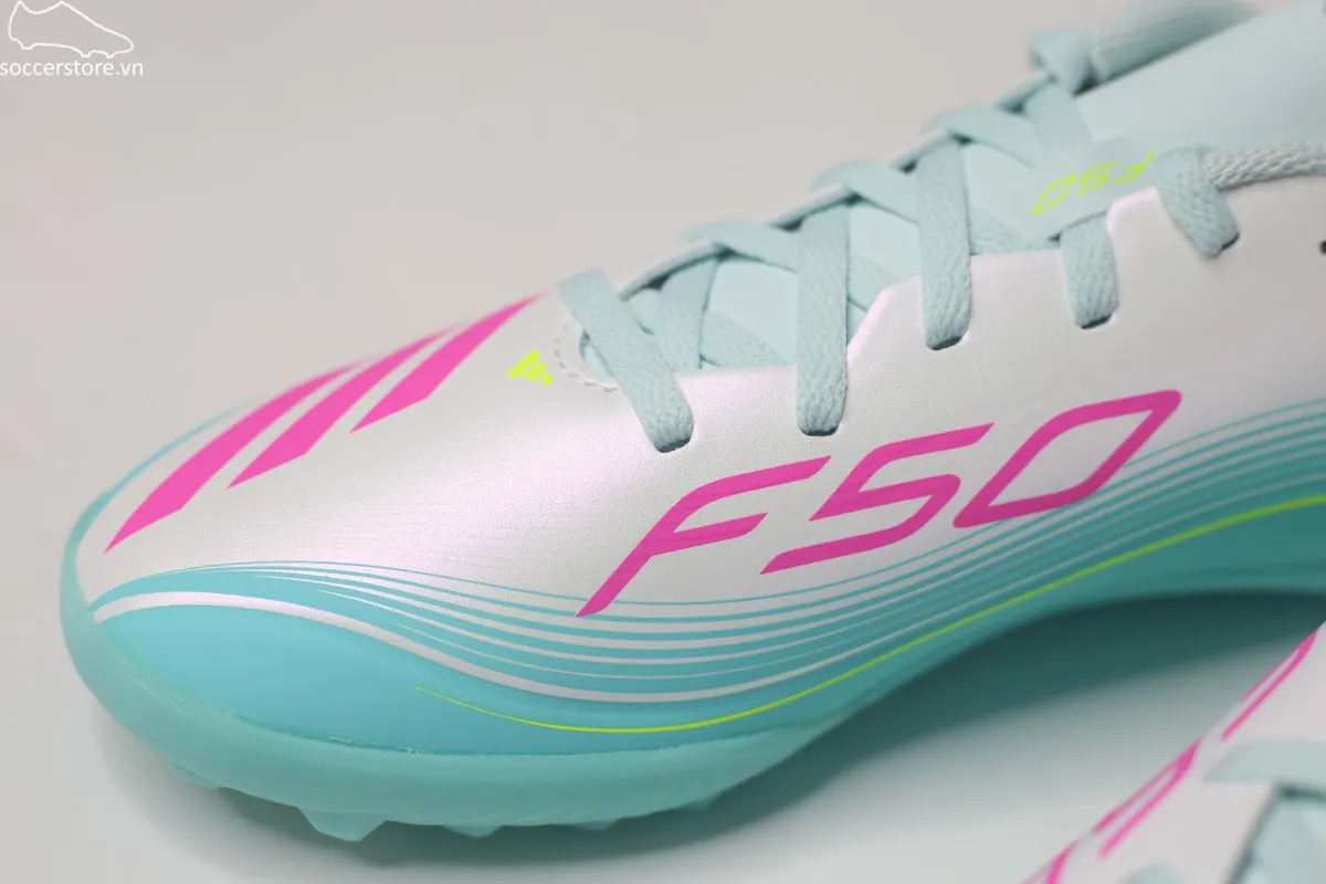 Adidas F50 League TF Messi Jr xanh ngọc JQ0944