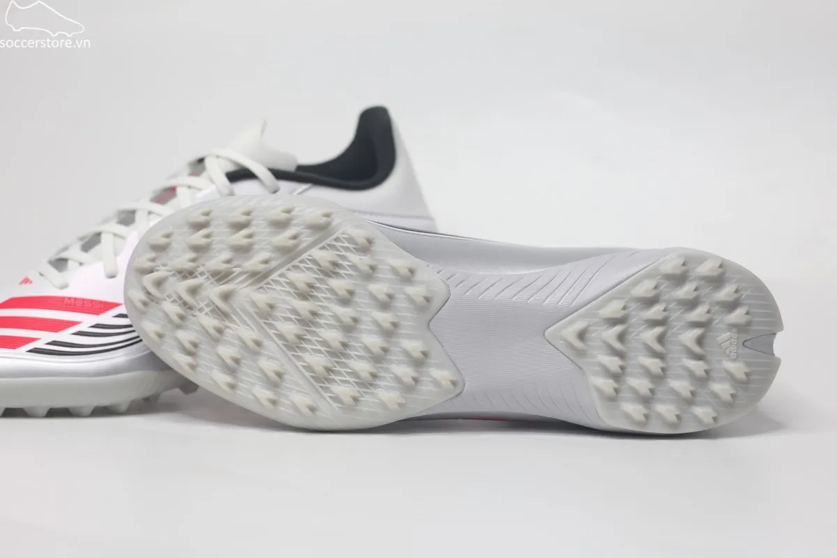 Adidas F50 League TF Messi Prestig10 màu trắng bạc JP7448