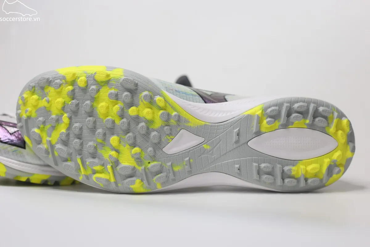 Mizuno Alpha II Elite TF Frontier Pack trắng bạc P1GD256209