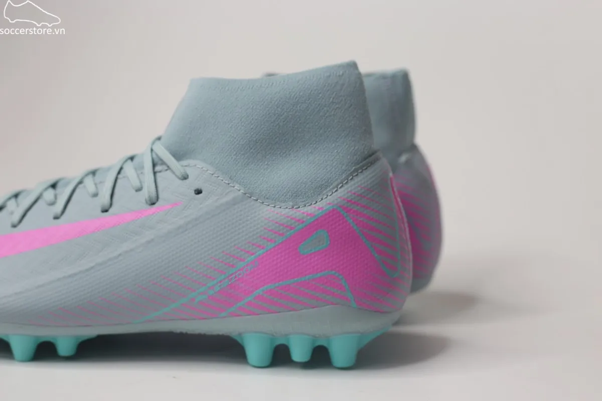 Nike Mercurial Superfly 10 Academy AG Air Zoom- Prism pack màu xanh xám FQ8329-301